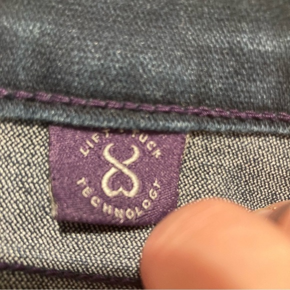 NYDJ Sz 14 Lift Tuck Technology Dark Wash Tapered  Led Stretch High Rise Jeans - Picture 8 of 9